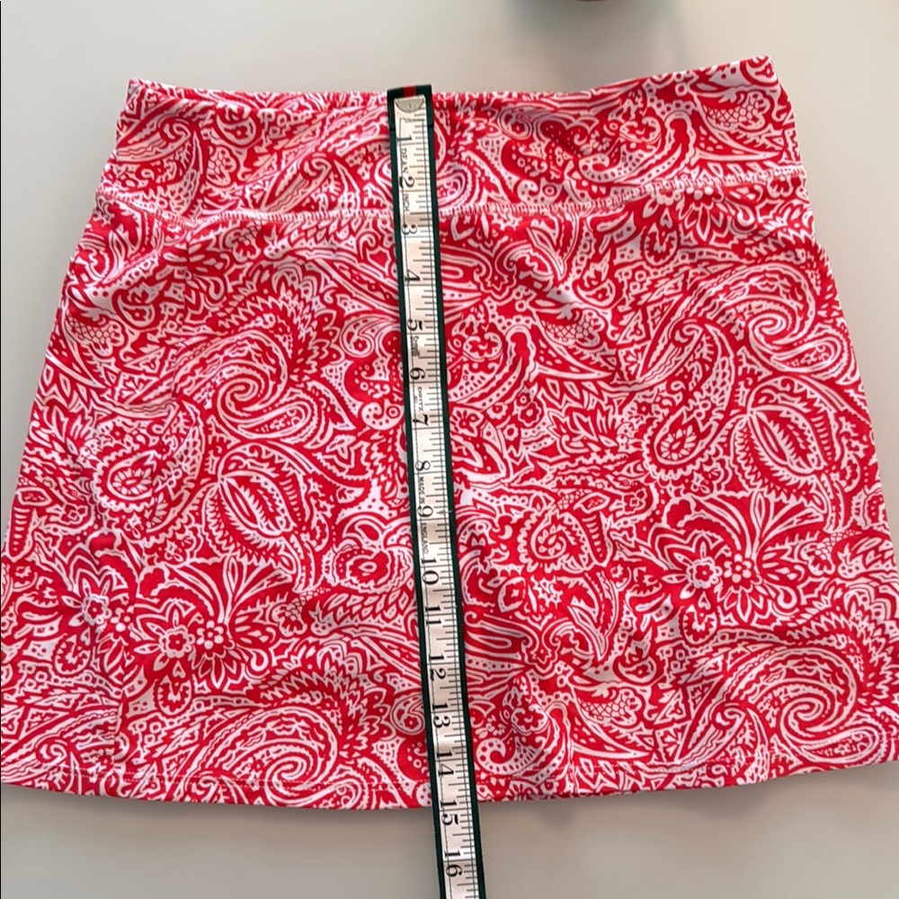 Southwind Red and White Paisley Skort
